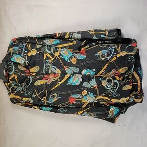 BOOHOO elegant black w design blouse